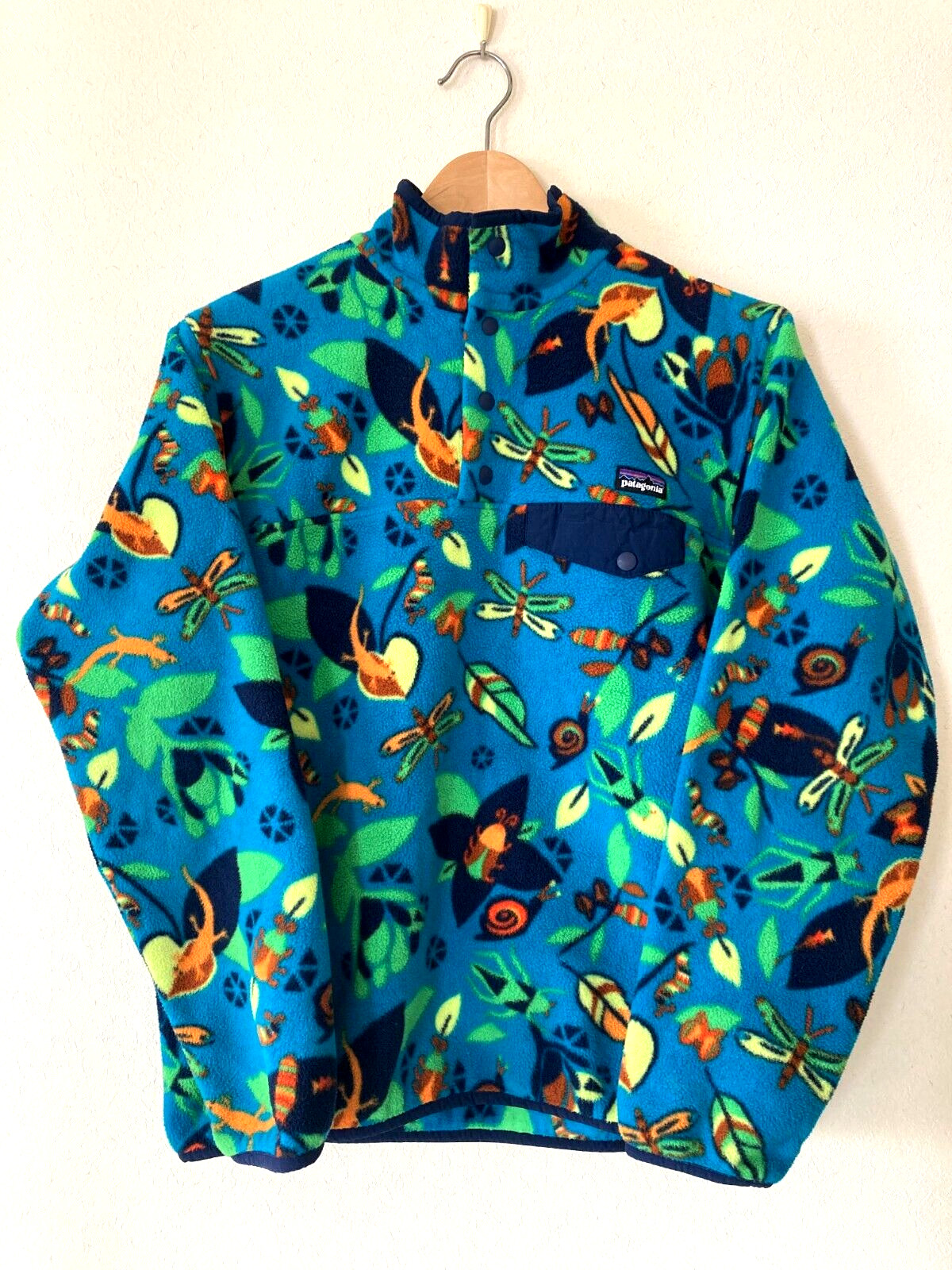 RARE Patagonia Jitterbug Synchilla Snap-T Women's Size M Fleece Pullover Jacket