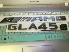 Chrom GLA45s sAMG High quality Rear Trunk Emblem Decal Badge For Mercedes Benz