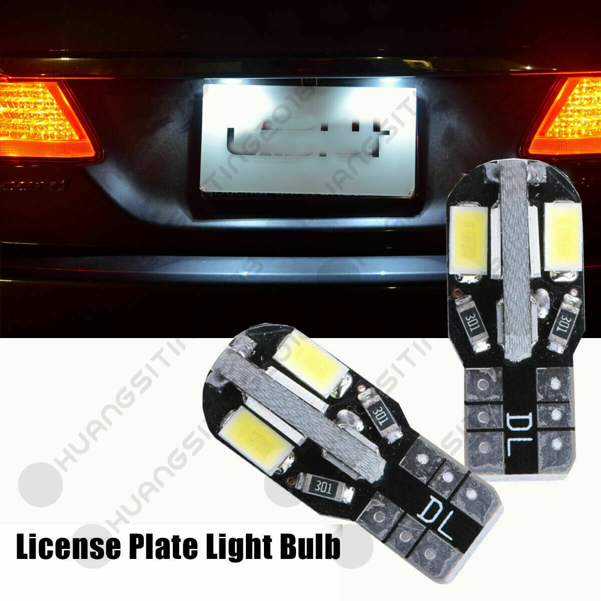 10pcs W5w T10 Led Lamps Canbus 5730 8smd 12v 6000k 194 168 Led Car Interior Map Dome Lights Parking Light Lamp Auto Signal