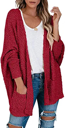 Chunky Popcorn Cardigan Oversized 