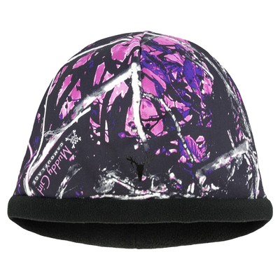 Muddy Girl Camo Beanie Hat, Pink Purple 