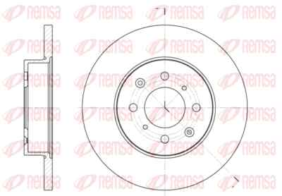 REMSA 2x Bremsscheibe vorne Ø262 mm Voll für Rover 200 Hatchback RF 214i 214 Si