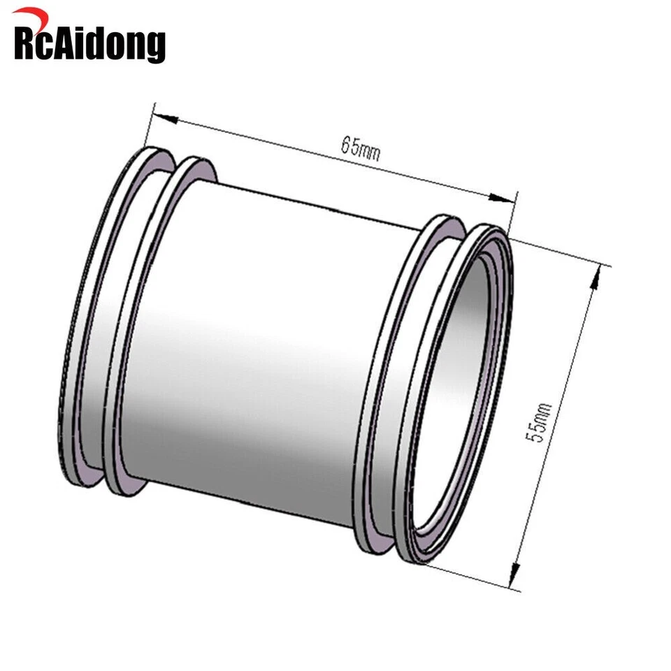 RC Aluminum Beadlock Wheel Rims for Tamiya King Yellow 6x6 #58653 G6-01 Hop Ups - Bild 2 von 4