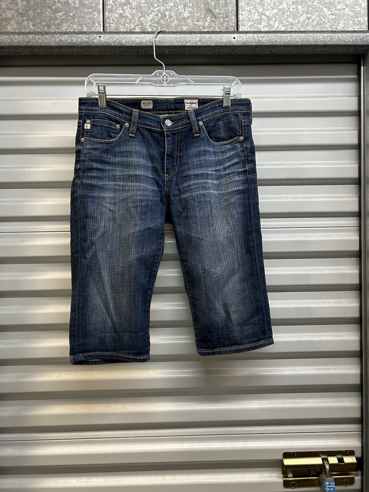 AG Adriano Goldschmied The Malibu Denim Bermuda Jean Shorts Size 28