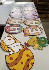 13PCS Happy Easter Outdoor Decors Easter Yard Stakes