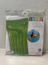 New INTEX MAT The Wet Inflatable Pool Float  72” X 27” in Transparent Green 
