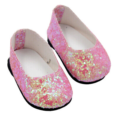 Buy 6 Pairs Doll Shoes Set Fit 18'' Doll Adorable Glitter Princess Shoe Xmas Gift