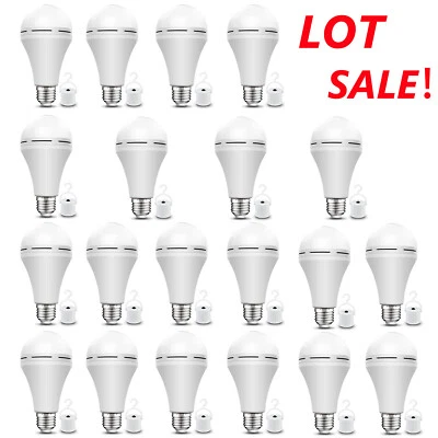 8-20Pack Rechargeable Emergency Light Bulb 60W Equivalent 1200mAh Battery Backup
