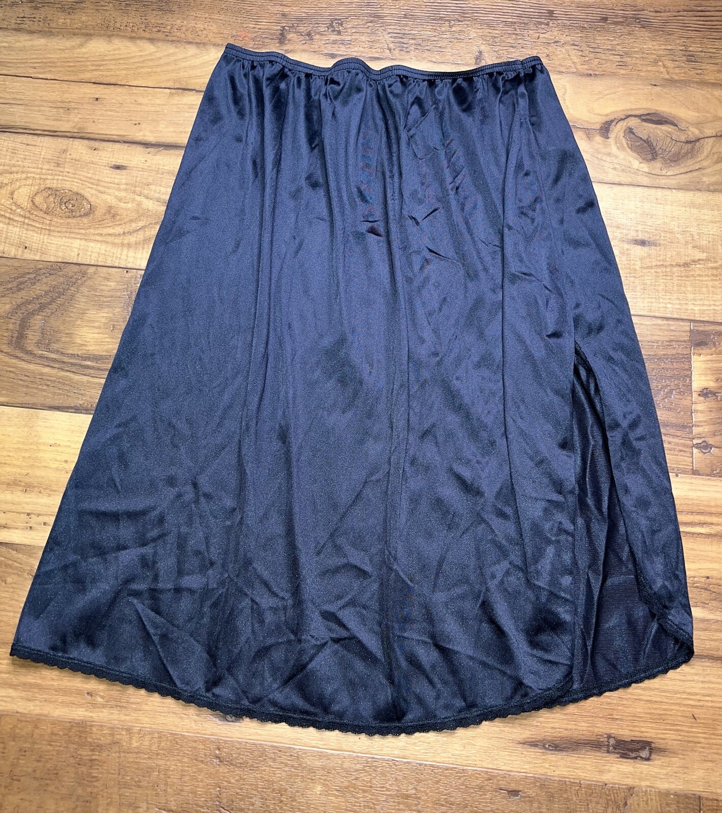Vintage Vassarette Black Half Slip Skirt Women’s Larg… Gem