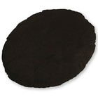 Mf05n Brown Microfiber Velvet Round Shape Cushion Cover Custom Size