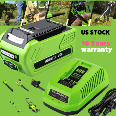 #ad 40V 6.0Ah For Greenworks G MAX Lithium Battery 29472 29462 29252 20202or Charger $224.00