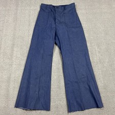 Vintage 60s US Navy Denim Jeans Mens 31x29 Selvedge Bell Bottom USN Military