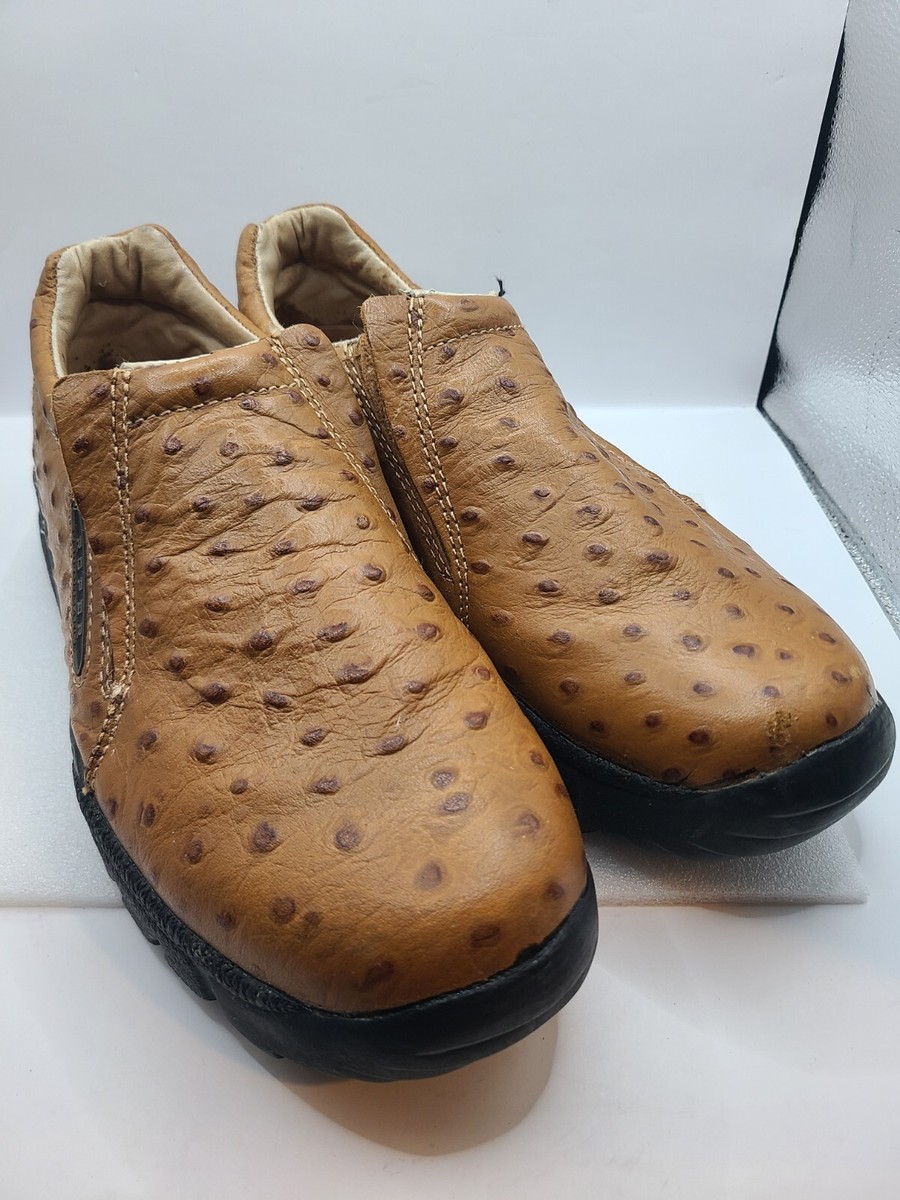 Roper Mens Performance Ostrich Leather Slip On Clogs Shoes  display picture 3