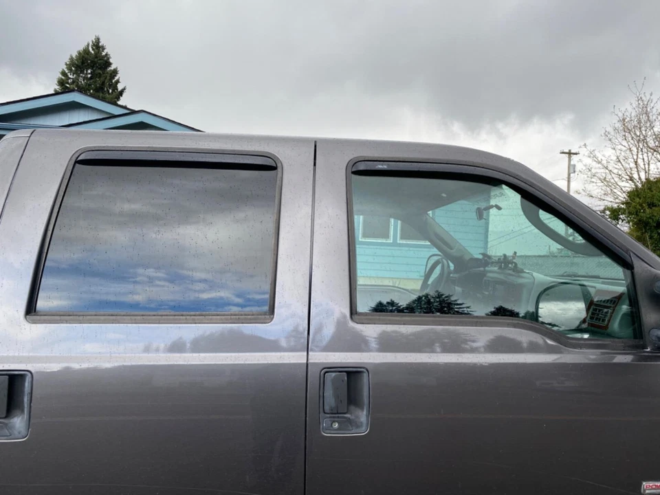 AVS 通道防雨罩通风遮阳罩适用于 99-16 福特 F250 F350 Super Crew — 第 4/4 张图片