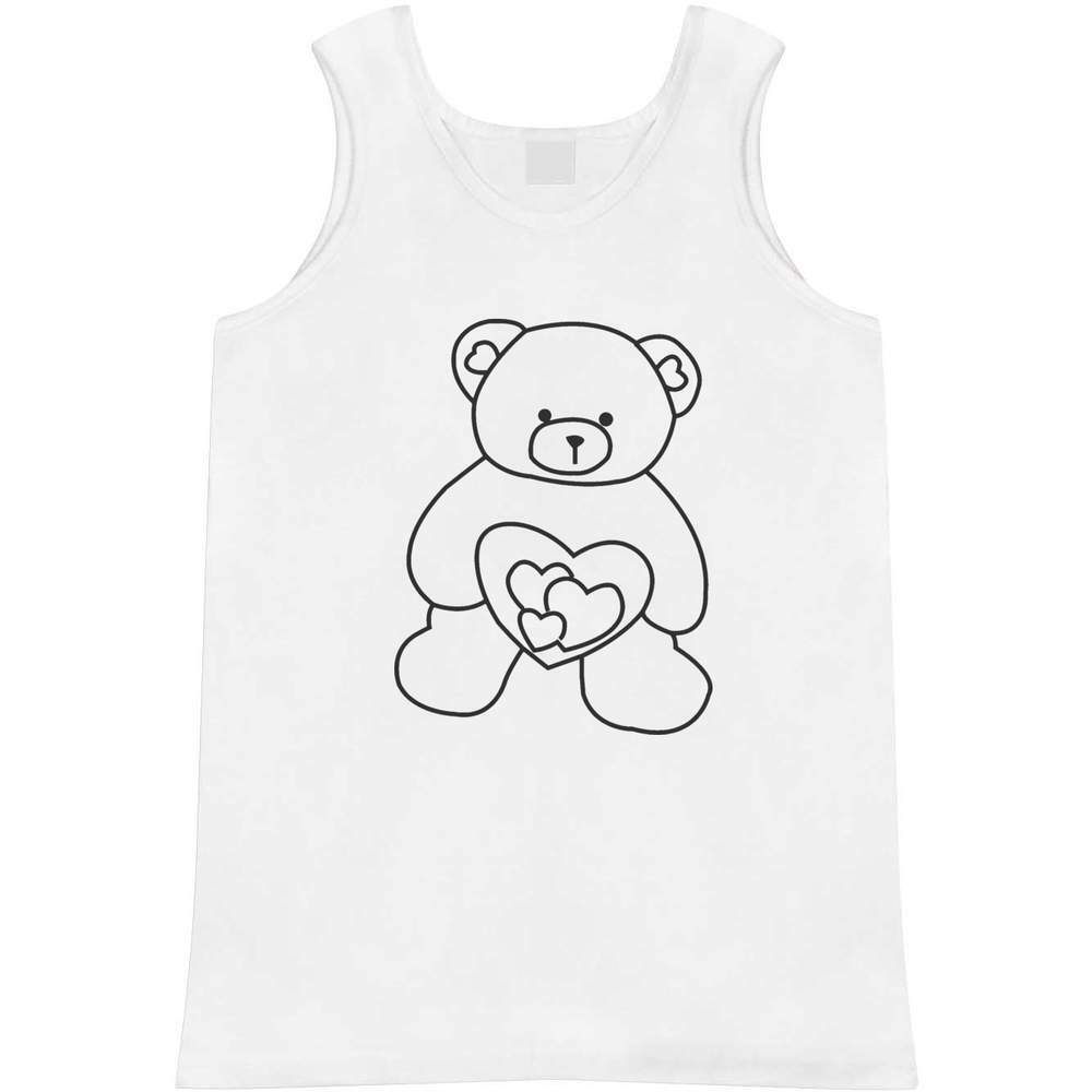'Teddy At the price of surprise With Hearts' Adult Top AV002999 Vest New products world's highest quality popular Tank