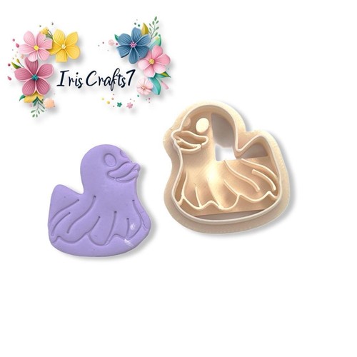 Ghost Rubber Duck Polymer Clay Cutter - Earring Tools - Picture 3 of 5