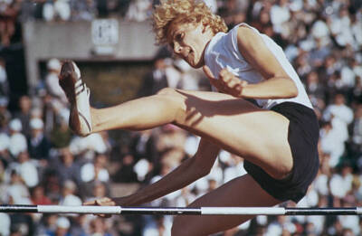 Iolanda Balas In High Jump 1964 Old Photo
