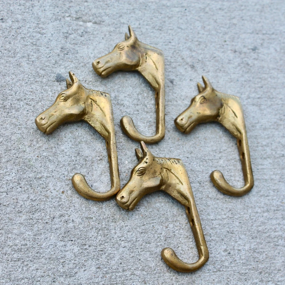 Vintage wall hook Horse Coat Hook, Ranch Antique Key Hanger Mid Century Modern - Image 3 of 4