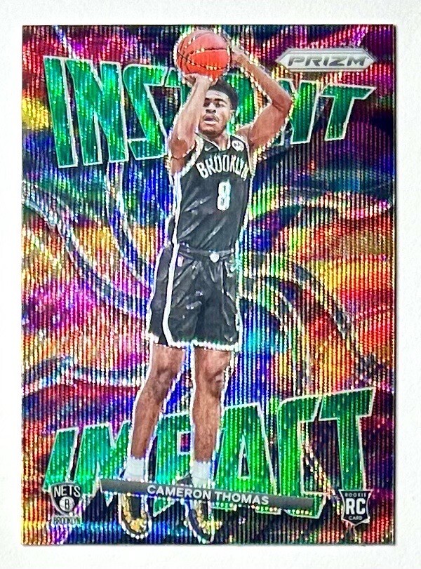 2021-22 Prizm Cam Thomas Green Wave Instant Impact Rookie Refractor SP RC 2 Rare
