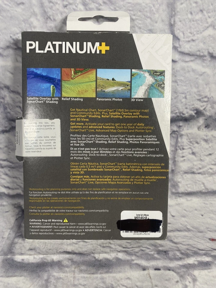 Navionics Platinum Plus Central Gulf of Mexico Marine Map Msd/651p - Image 2 of 4