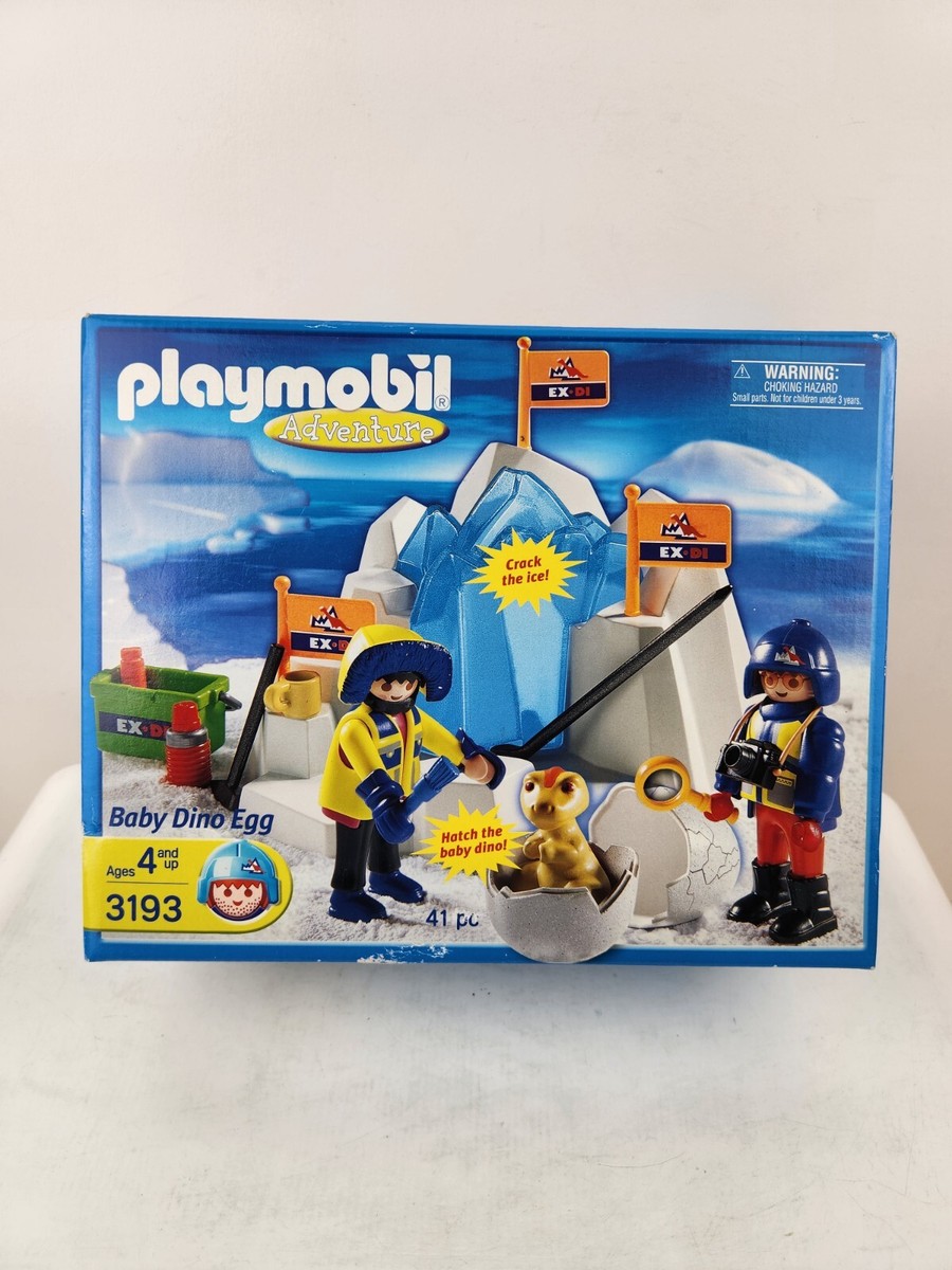 Playmobil Artic Adventure 3193 POLAR EXPLORERS DINOSAUR EGG Iceberg New 2004
