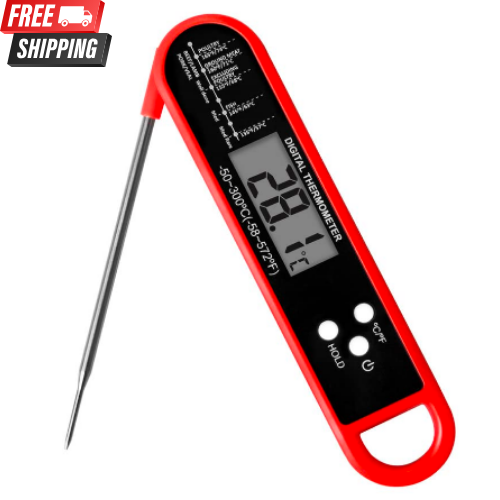 Meat Thermometer Instant Read for Grill and Cooking, Fast & Precise Digital Food