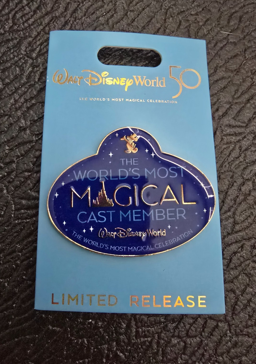 Disney 2021 50th Anniversary Worlds Most Magical Cast Member Badge pin