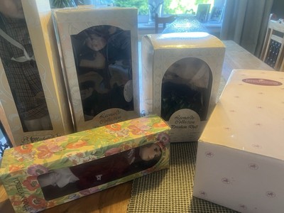 5 handbemalte Puppen aus Leonardo, Knightsbridge und Ashton - Drake Sammlung 