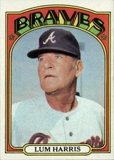 Lum Harris - 1972 Topps Baseball #484 -  Atlanta Braves + FAST FREE Ship