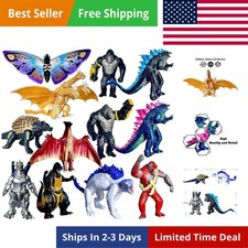 Set of 12 Godzilla x Kong: The New Empire, Dinosaur Dragon Toys Action Figure...