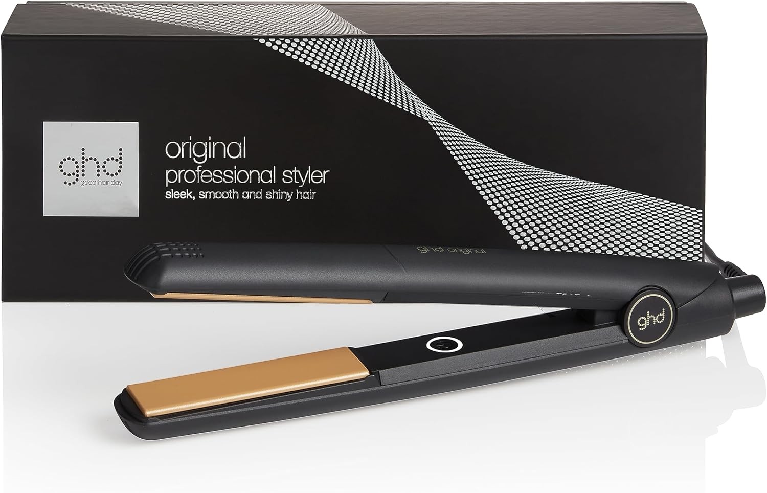 GHD Hair Corded Hair Straightener Ceramic Plates Black Used
