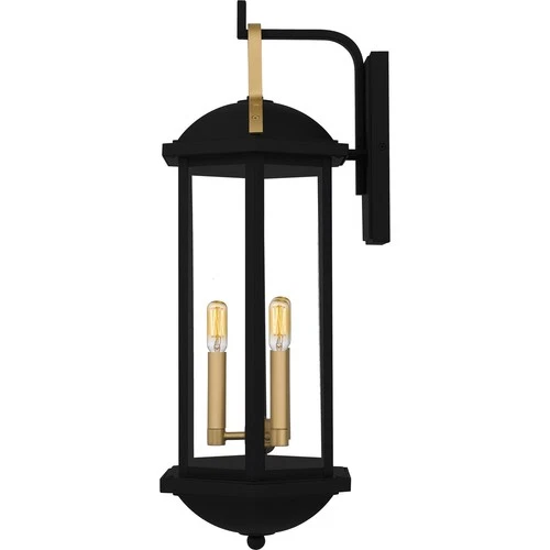 Matte Black  Outdoor Wall Lantern from the Crestfield Collection - Picture 4 of 5