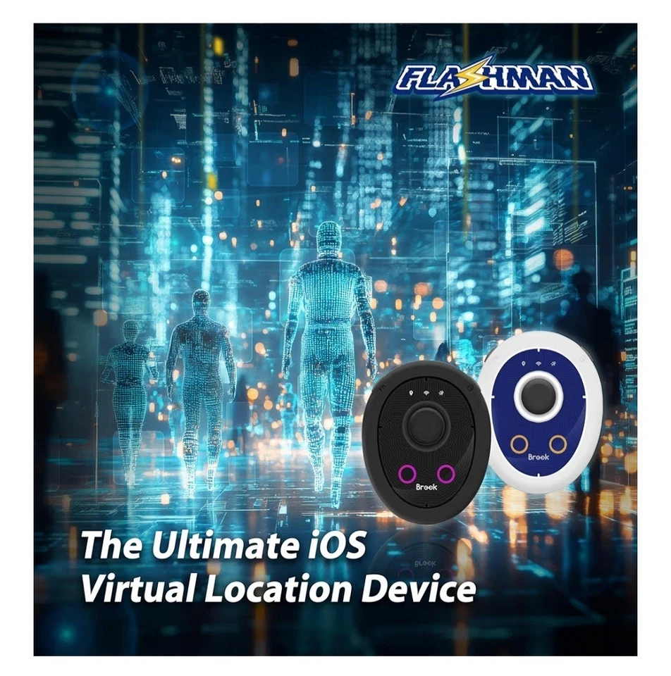 Brook Flashman Bluetooth Virtual GPS Joystick with Keychain for iPhone (iOS 17+) - Image 2 of 4