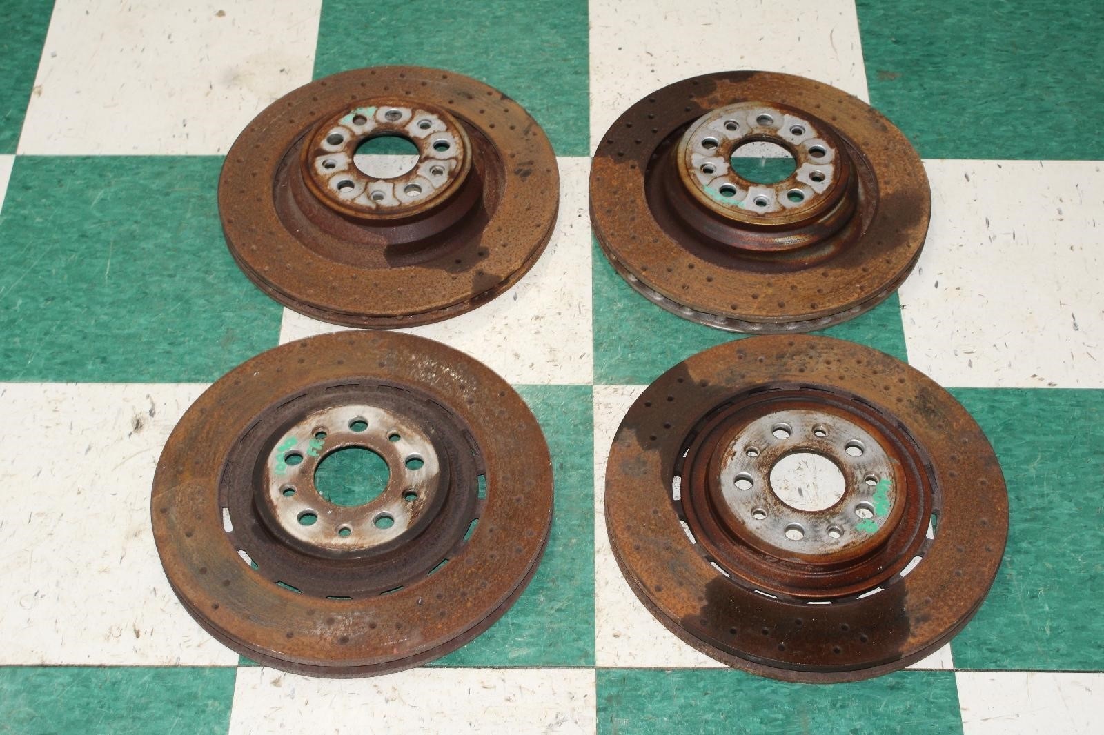 14-20 Ghibli 3.0L RWD Front Rear LH RH Brake Rotors Set 4x OEM Factory OE WTY OE