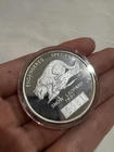 .999 Fine Silver 1 Troy Oz Snow Leopard Endangered Species Coin 1991 Bhutan