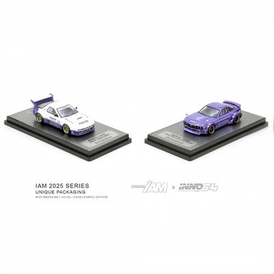 IAM 2025シリーズ パンダムミニカー INNO64 1:64 Mazda RX7 FC3S & FD3S Pandem Rocket Bunny IAM