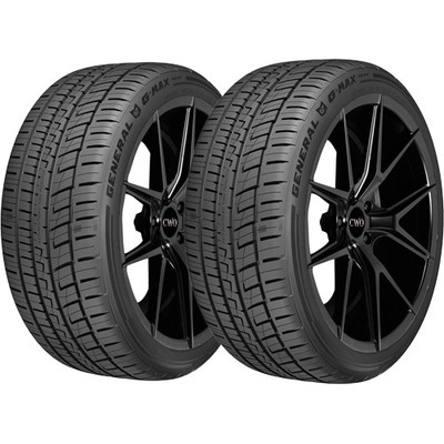 (QTY 2) 245/50ZR18 General G-MAX AS-07 100W SL Black Wall Tires