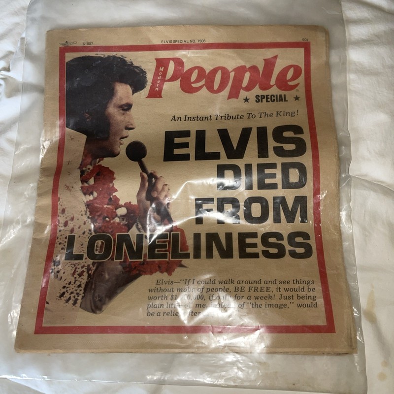 People Magazine Elvis Presley Tribute Special Edition 1977 Illustrated Biography