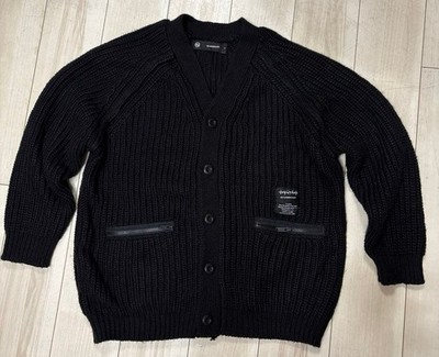 GU UNDERCOVER Black Cardigan L Foam Details Used JAPAN