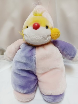 1986 Vintage Ringling Brothers Barnum Bailey Circus Plush Clown Doll Pastel 