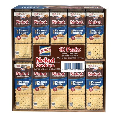 Lance Nekot Peanut Butter Cookies, 69.8 Ounce 1.75 (Pack of 1)