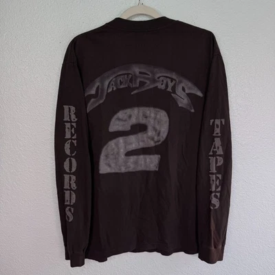 Cactus Jack JackBoys 2 Shirt Mens Large Tapes Records Travis Scott Brown - Image 1 of 4