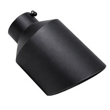 High Temperature Black Diesel Bolt On Exhaust Tip 5inlet 10outlet 15long
