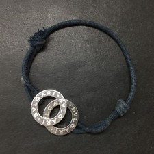 EGA BVLGARI Doppio Tondo Fortuna Sznurek Srebro 925 Bransoletka/3CD0471