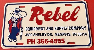 Colonel Reb Rebel Equipment & Supply License Plate University of Mississippi