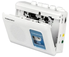 Portable Cassette Player Tape Recorder with Built-In Speaker,Microphone,Headphon