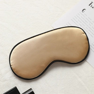 Women Imitated Silk Sleep Eye Mask Portable Travel Eyepatch Nap Eye Patch Rest