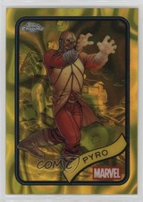 2025 Topps Chrome Marvel Comics Yellow Lava Refractor Pyro #66 0q5
