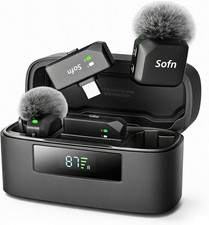 Wireless Lavalier Microphone for iPhone and Android Lightning USB-C ,Lapel Min