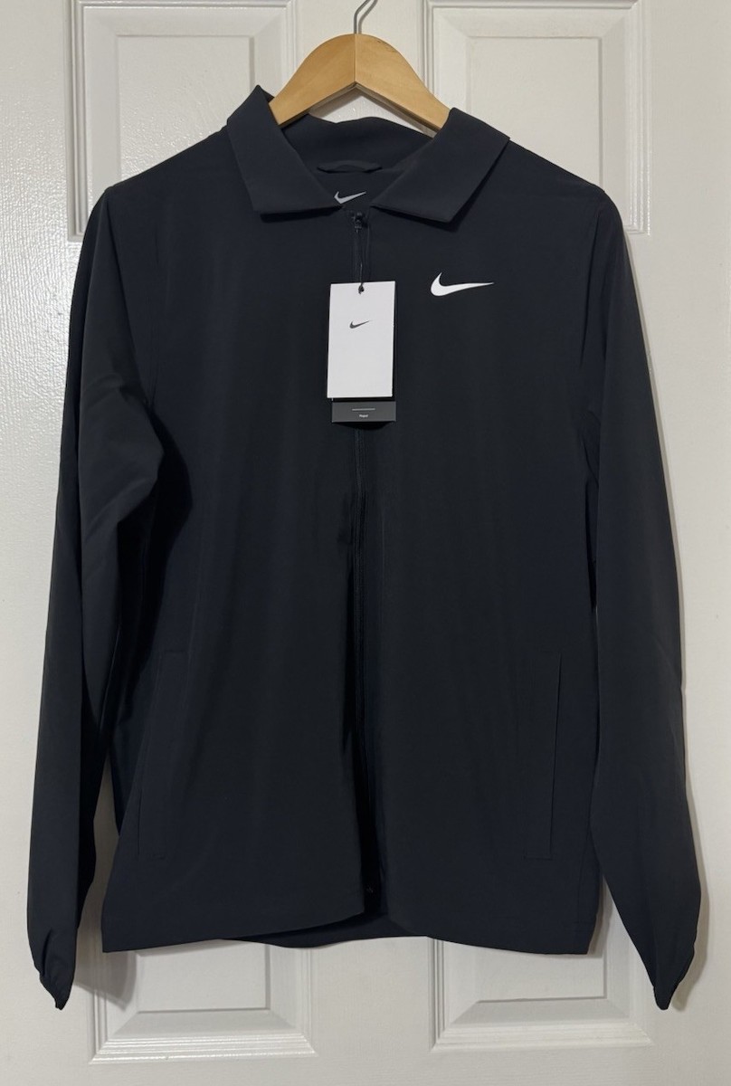 Nike Tour Mens Small Repel Full-Zip Golf Jacket Black FQ0461-010